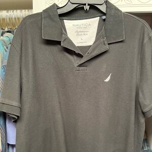 Men's Size Large Black Polo Shirt GUC ❤️